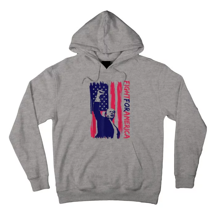 Fight For America Trump 2024 Tall Hoodie