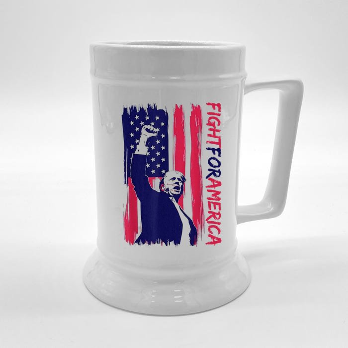 Fight For America Trump 2024 Front & Back Beer Stein