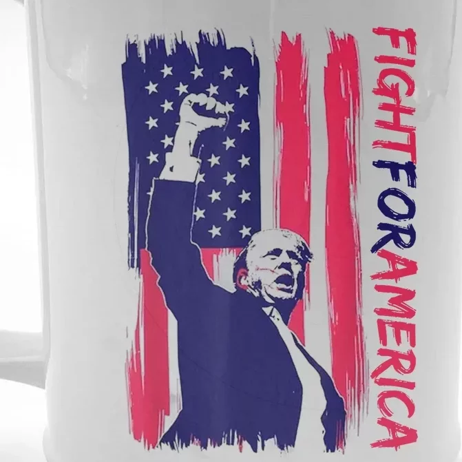 Fight For America Trump 2024 Front & Back Beer Stein