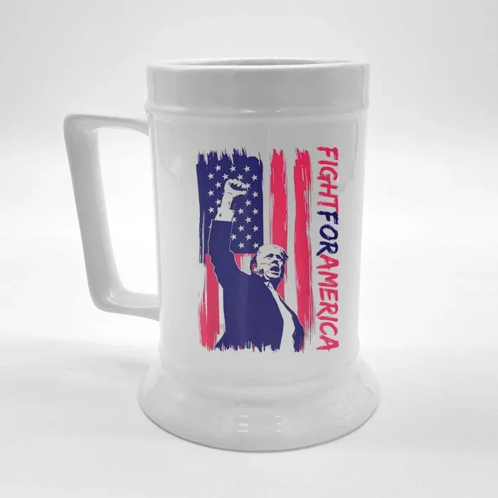 Fight For America Trump 2024 Front & Back Beer Stein