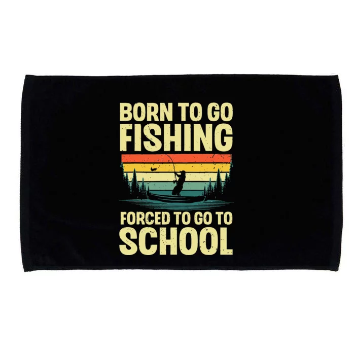 Funny Fishing Art For Fishing Fish Fisherman Gift Microfiber Hand Towel