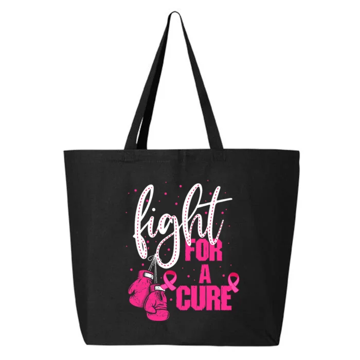 Fight For A Cure Pink Ribbon Breast Cancer Awareness 25L Jumbo Tote