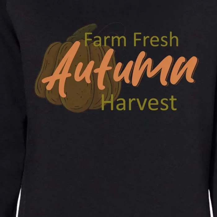 Farm Fresh Autumn Harvest Theme Womens California Wash Sweatshirt