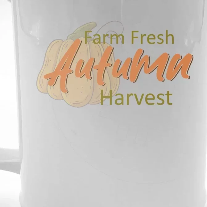 Farm Fresh Autumn Harvest Theme Front & Back Beer Stein