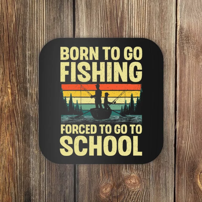 Funny Fishing Art For Fishing Fish Fisherman Coaster