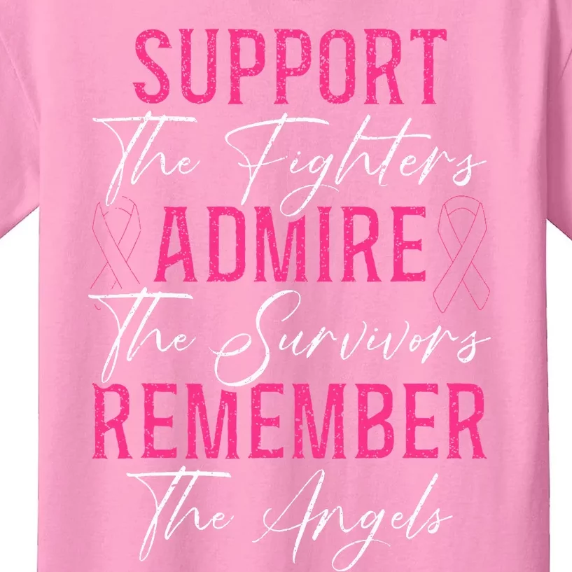 Fight for a Cure Breast Cancer Awareness Month Kids T-Shirt