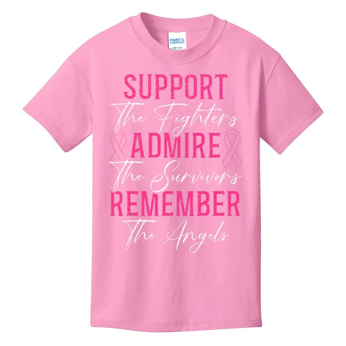 Fight for a Cure Breast Cancer Awareness Month Kids T-Shirt