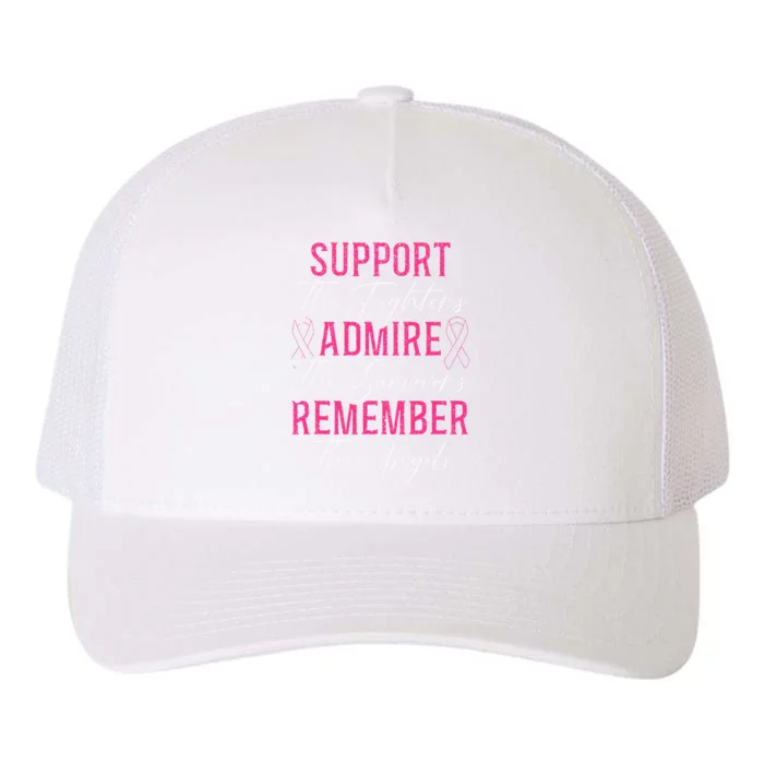 Fight for a Cure Breast Cancer Awareness Month Yupoong Adult 5-Panel Trucker Hat