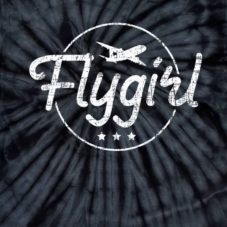 Fly Flight Attendant Airline Stewardess Pilot Aviation Tie-Dye T-Shirt