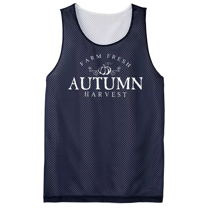 Farm Fresh Autumn Fall Harvest Pumpkin Mesh Reversible Basketball Jersey Tank