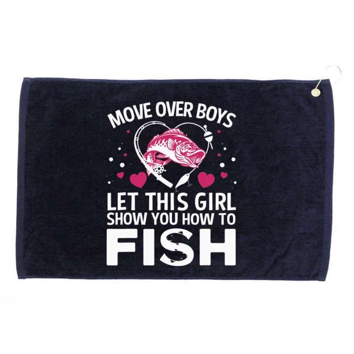 Funny Fishing Art For  Fishing Lover Fisherwoman Grommeted Golf Towel