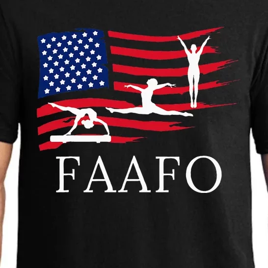 Faafo Funny American Gymnast Pajama Set