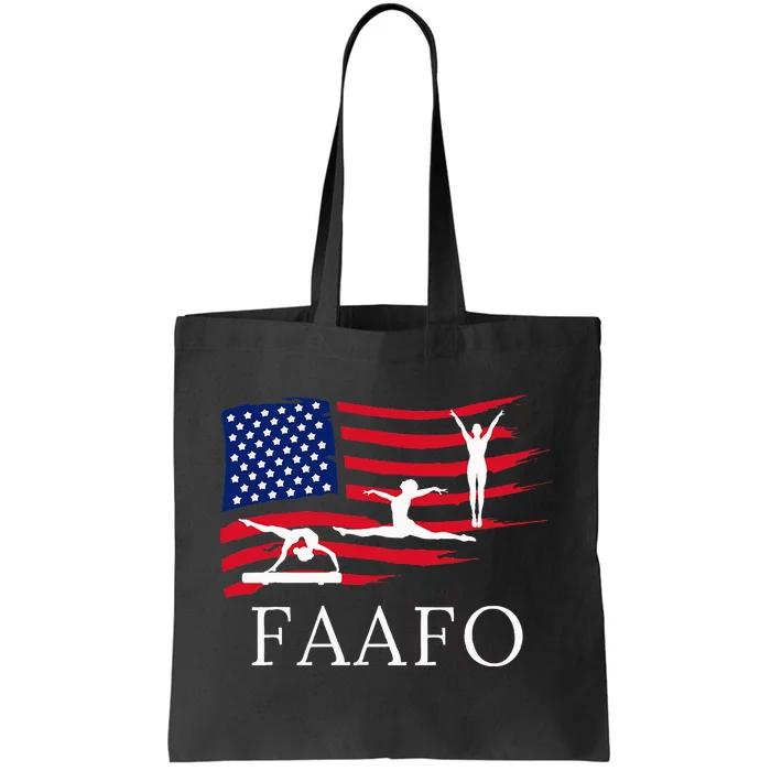 Faafo Funny American Gymnast Tote Bag