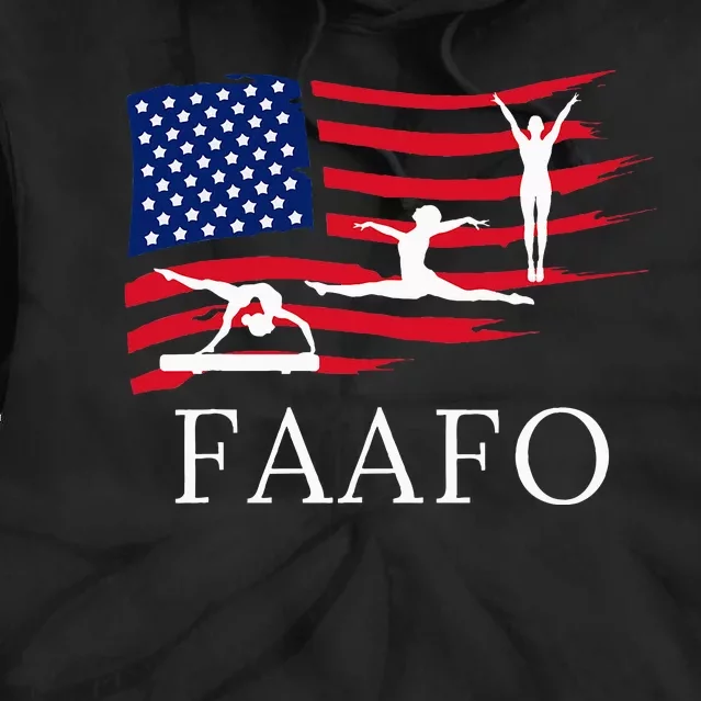 Faafo Funny American Gymnast Tie Dye Hoodie