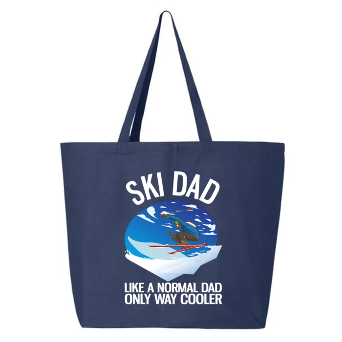 Funny Freeriding Alpine Skiing Ski Dad Gift 25L Jumbo Tote