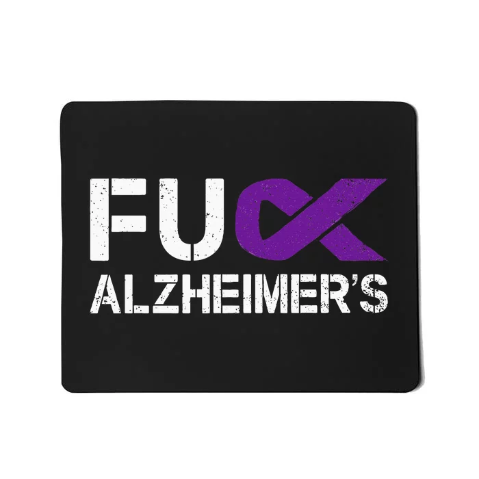 Fuck Fu AlzheimerS Awareness Month Purple Ribbon Fighter Mousepad