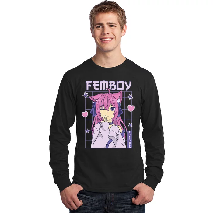 funny Femboy Anime Cute Little Femboy Long Sleeve Shirt