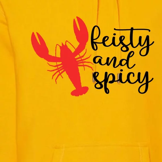 Funny Feisty And Spicy Quote Crawfish Cool Crawfish Season Gift Premium Hoodie