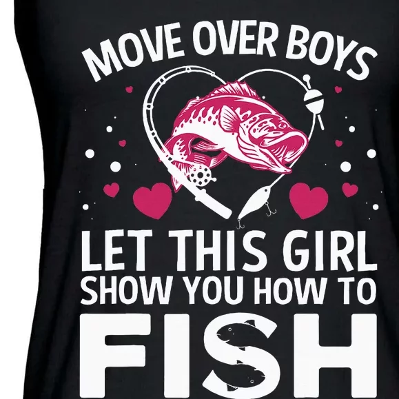 Funny Fishing Art Fishing Lover Fisherwoman Ladies Essential Flowy Tank