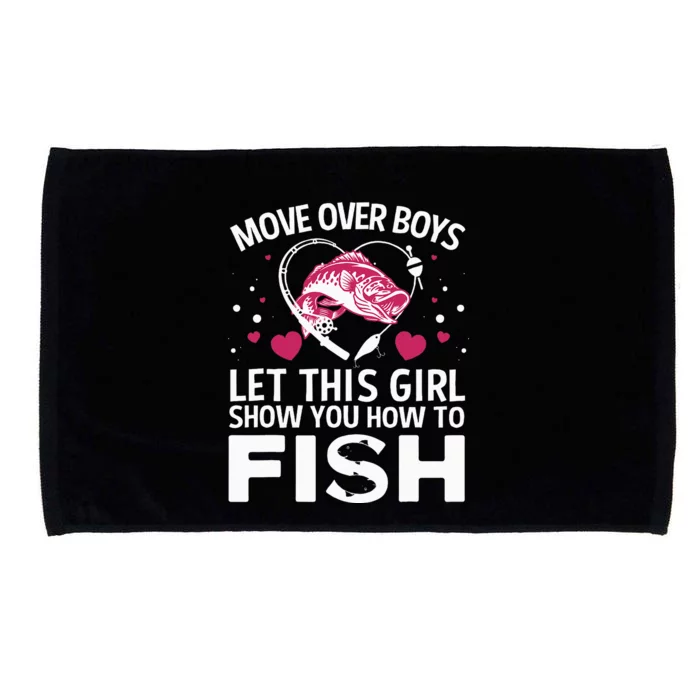 Funny Fishing Art Fishing Lover Fisherwoman Microfiber Hand Towel