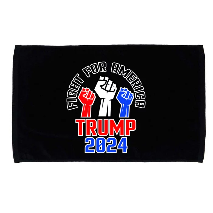 Fight For America Trump 2024 Maga Microfiber Hand Towel