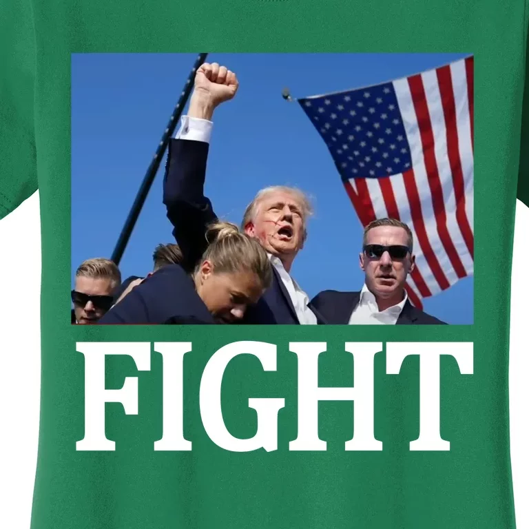 Fight For America Trump Assassination Attempt Fist Women's T-Shirt