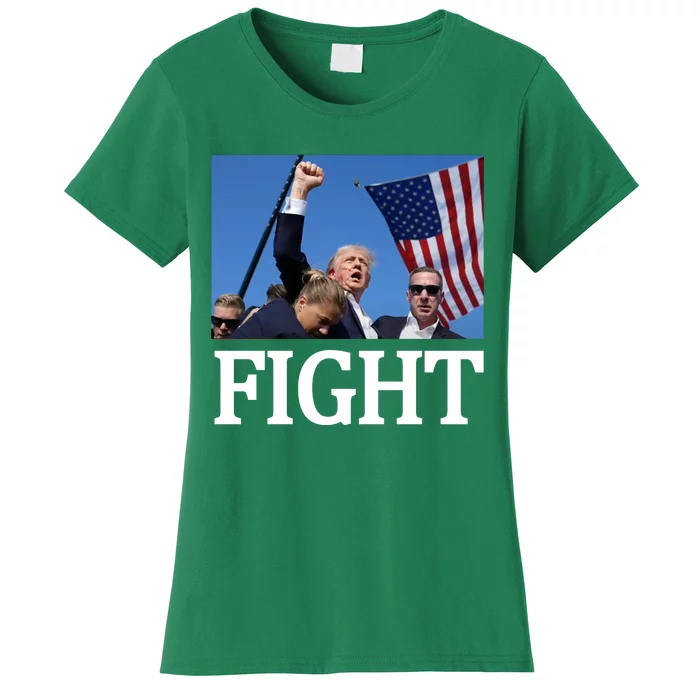 Fight For America Trump Assassination Attempt Fist Women's T-Shirt