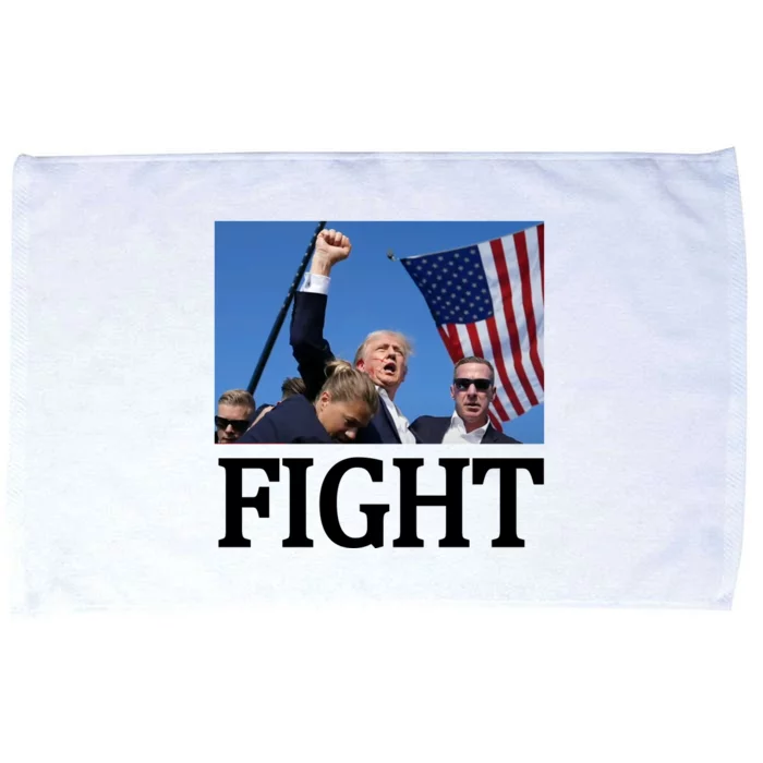 Fight For America Trump Assassination Attempt Fist Microfiber Hand Towel