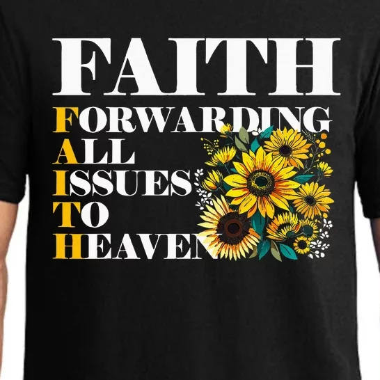 Faith Forwarding All Issues To Heaven Christian Scripture Pajama Set