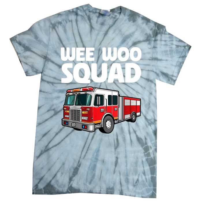 Funny Firefighter Art For Women Fire Truck Fireman Tie-Dye T-Shirt