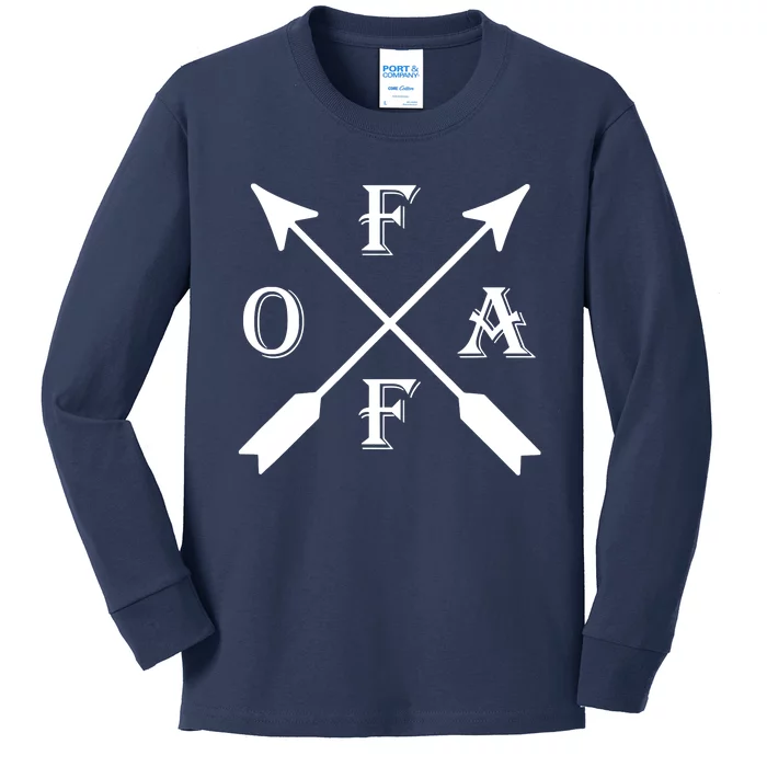 FAFO (Fuck Around & Find Out) Funny Saying Sarcastic Kids Long Sleeve Shirt