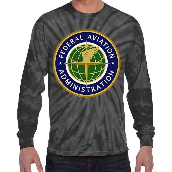 Faa Federal Aviation Administration Tie-Dye Long Sleeve Shirt