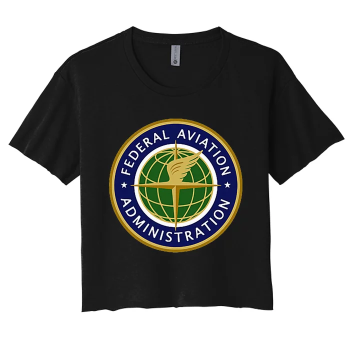 Faa Federal Aviation Administration Women's Crop Top Tee