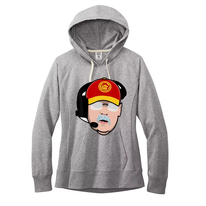 Funny Football American Coach Reid Frozen Mustache Women's Fleece Hoodie