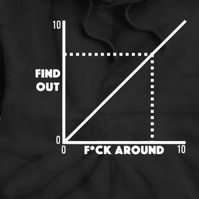 Funny Fuck Around And Find Out Diagram Chart Meme Graph Tie Dye Hoodie