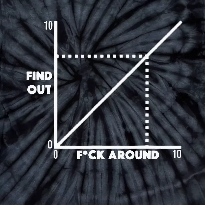 Funny Fuck Around And Find Out Diagram Chart Meme Graph Tie-Dye T-Shirt