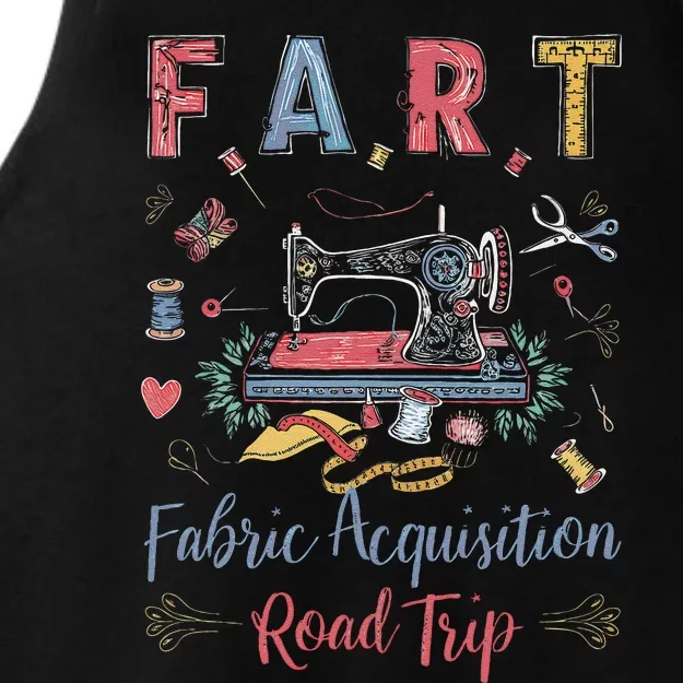 Fart Fabric Acquisition Road Trip For Sewing Quilting Lover Ladies Tri-Blend Wicking Tank