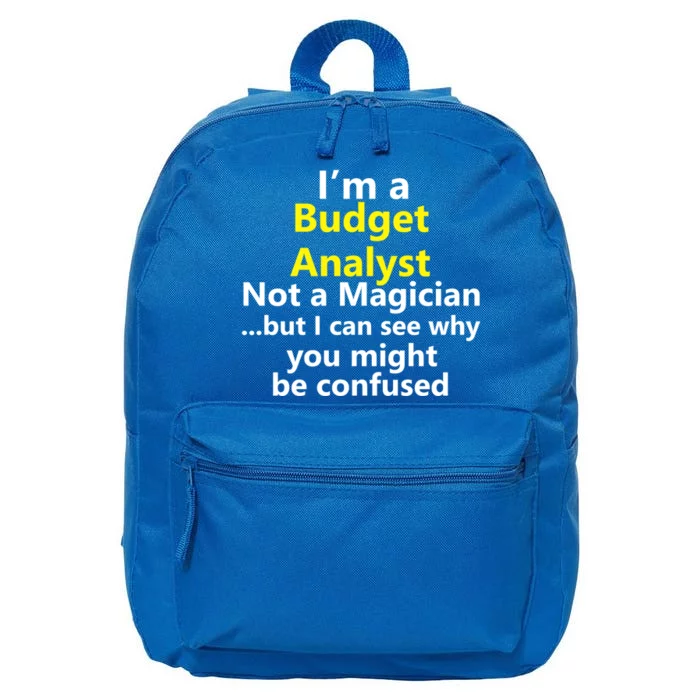 Funny Finance Analyst Job Career Budget Banking Accountant Great Gift 16 in Basic Backpack