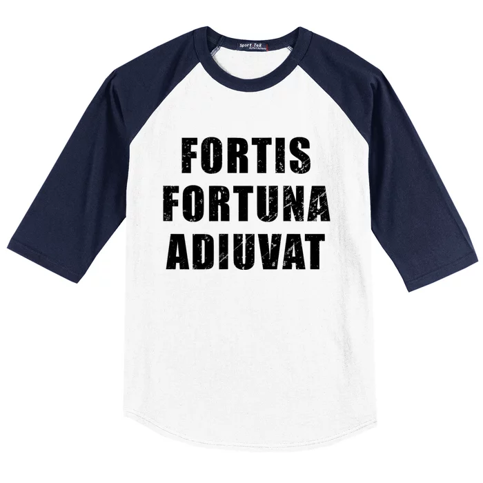 Fortis Fortuna Adiuvat Baseball Sleeve Shirt