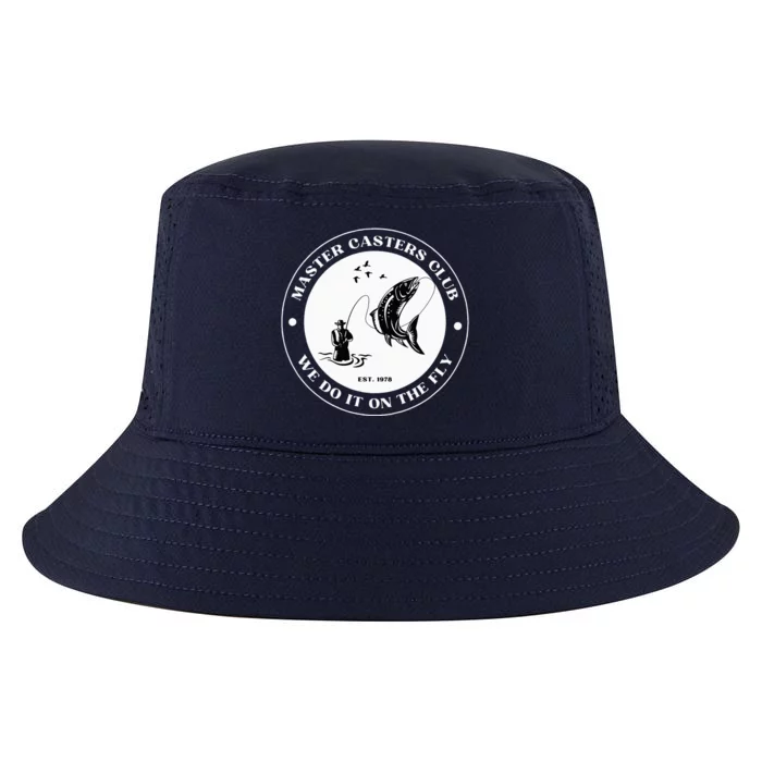 Fly Fishing Avid Fisherman Master Caster Anglers Club Cool Comfort Performance Bucket Hat