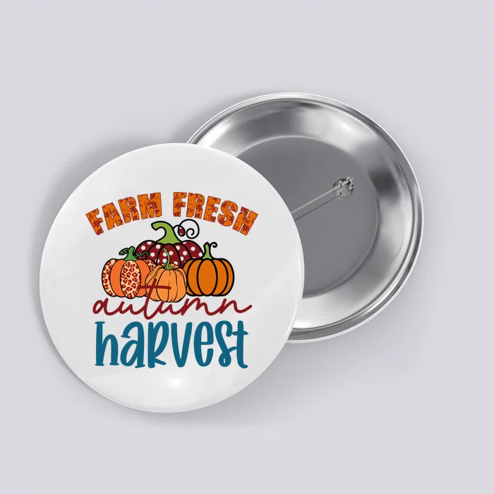 Farm Fresh Autumn Harvest Button