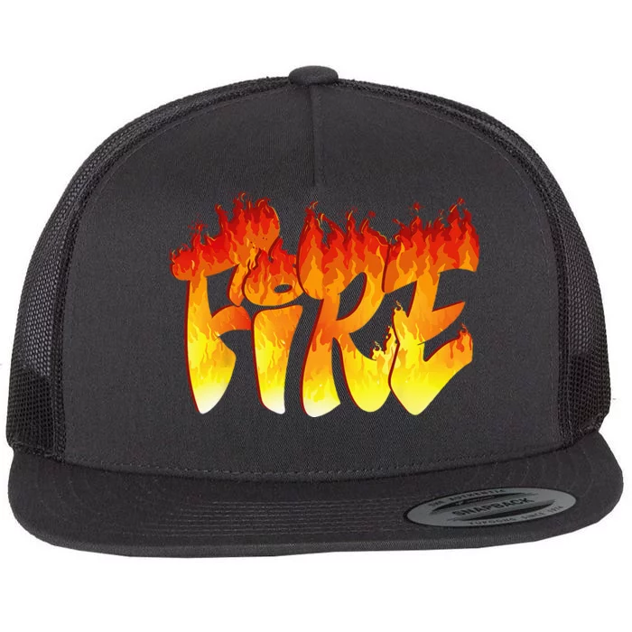 Funny Fire And Ice Costume Halloween Family Matching Women Flat Bill Trucker Hat