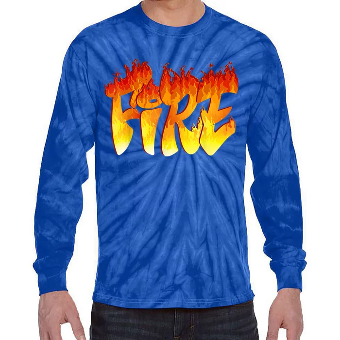 Funny Fire And Ice Costume Halloween Family Matching Tie-Dye Long Sleeve Shirt