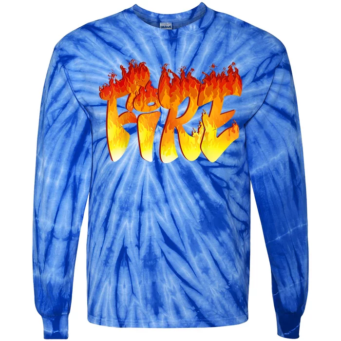 Funny Fire And Ice Costume Halloween Family Matching Tie-Dye Long Sleeve Shirt