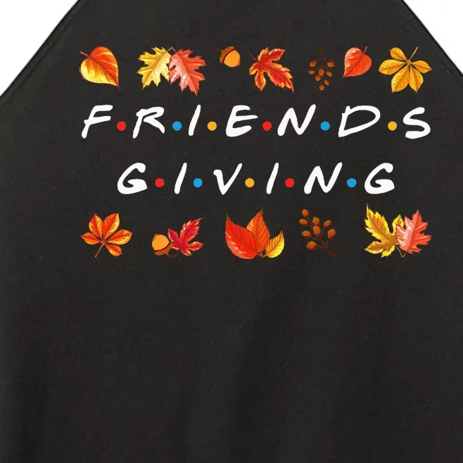 Friendsgiving Fall Autumn Friends & Family Thanksgiving Women’s Perfect Tri Rocker Tank