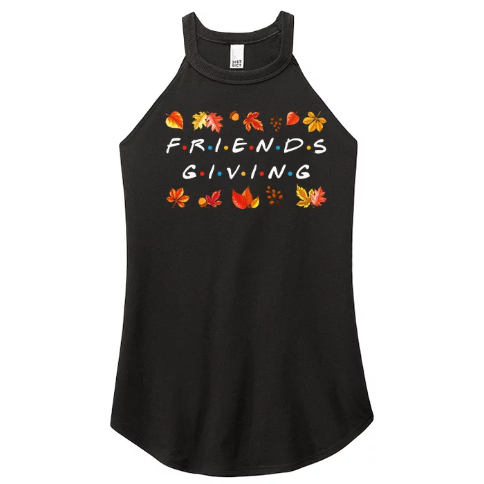 Friendsgiving Fall Autumn Friends & Family Thanksgiving Women’s Perfect Tri Rocker Tank