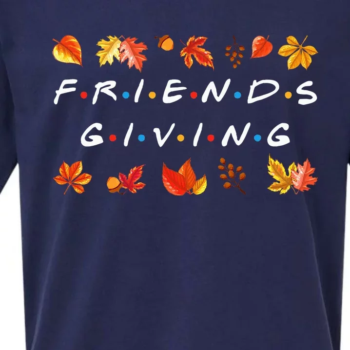 Friendsgiving Fall Autumn Friends & Family Thanksgiving Sueded Cloud Jersey T-Shirt