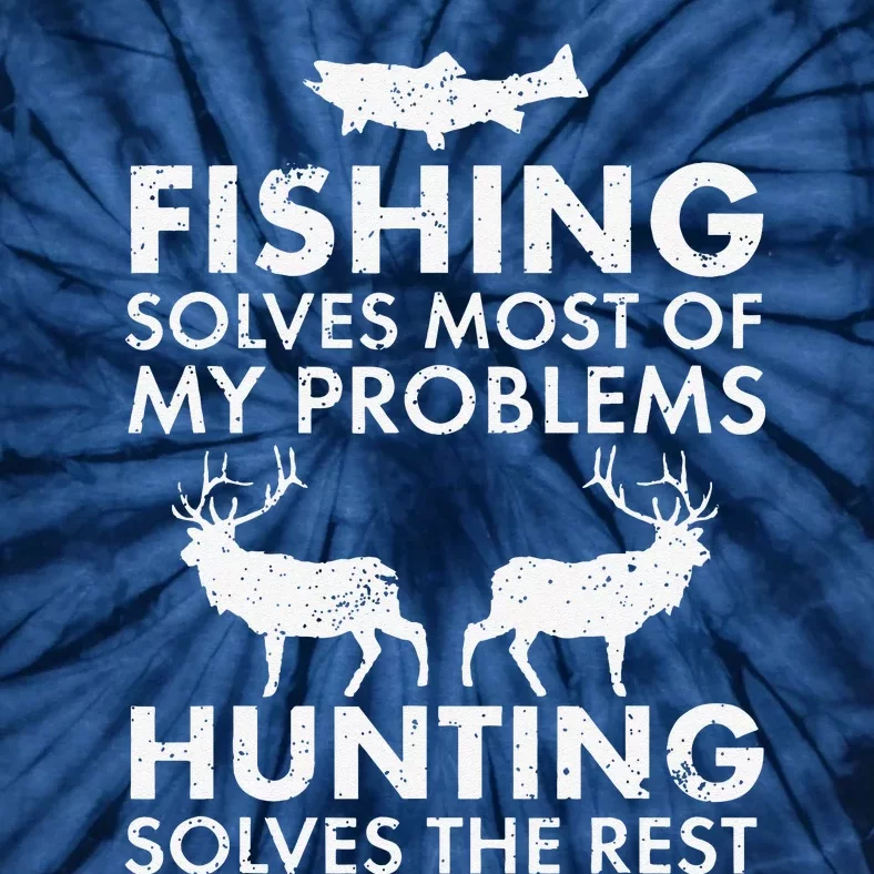 Funny Fishing And Hunting Gift Christmas Humor Hunter Cool Tie-Dye T-Shirt