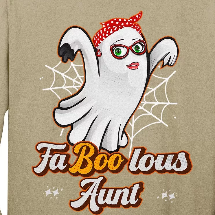 FaBooLous Fabulous Aunt Halloween Cute Auntie Costume Gift Tall Long Sleeve T-Shirt