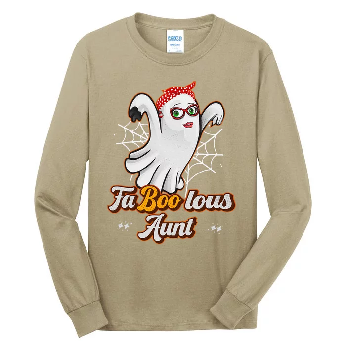 FaBooLous Fabulous Aunt Halloween Cute Auntie Costume Gift Tall Long Sleeve T-Shirt